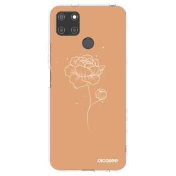 Picasee silikónový prehľadný obal pre Realme C21Y - Peonies