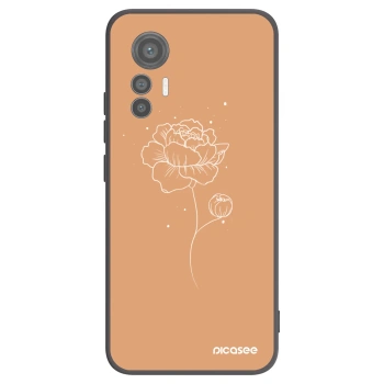 Picasee silikónový čierny obal pre Xiaomi 12 Lite - Peonies