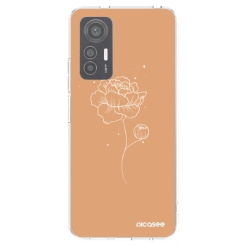 Picasee silikónový prehľadný obal pre Xiaomi 12 Lite - Peonies