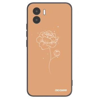 Picasee silikónový čierny obal pre Xiaomi Redmi A1 - Peonies