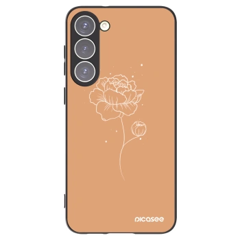 Picasee silikónový čierny obal pre Samsung Galaxy S23+ 5G - Peonies
