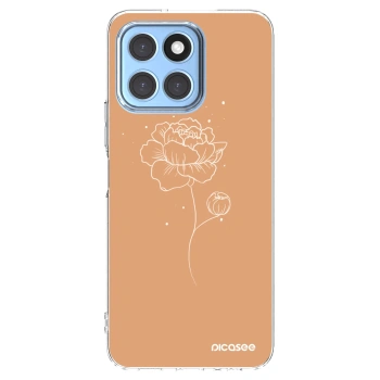 Picasee silikónový prehľadný obal pre Honor X6 - Peonies