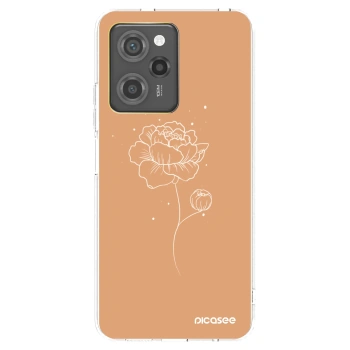 Picasee silikónový čierny obal pre Xiaomi Poco X5 Pro - Peonies