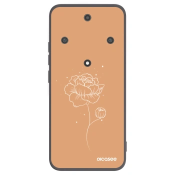 Picasee silikónový čierny obal pre Honor Magic5 Lite 5G - Peonies