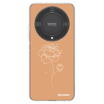 Picasee silikónový prehľadný obal pre Honor Magic5 Lite 5G - Peonies