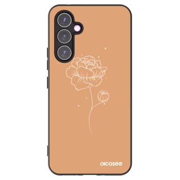 Picasee silikónový čierny obal pre Samsung Galaxy A54 5G A546B - Peonies