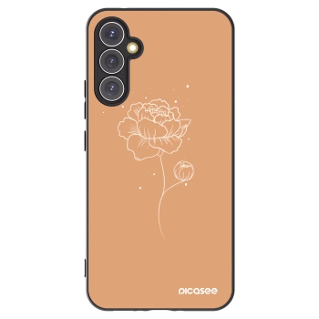 Picasee silikónový čierny obal pre Samsung Galaxy A34 5G A346B - Peonies