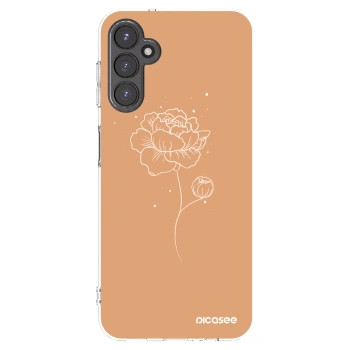 Picasee silikónový prehľadný obal pre Samsung Galaxy A14 4G A145R - Peonies