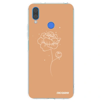 Picasee silikónový prehľadný obal pre Huawei Nova 3 - Peonies