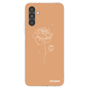 Picasee silikónový prehľadný obal pre Samsung Galaxy A04s A047F - Peonies