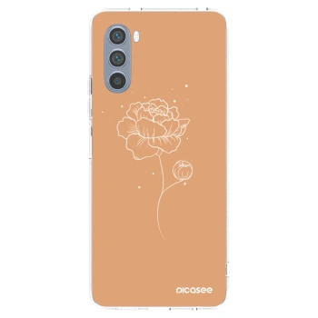 Picasee silikónový prehľadný obal pre Motorola Moto G62 - Peonies