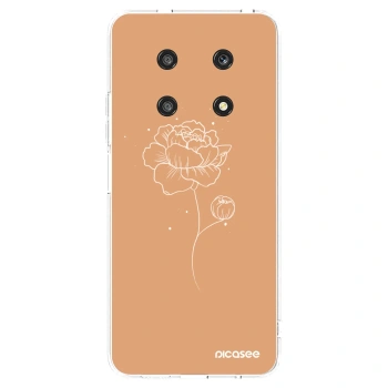 Picasee silikónový prehľadný obal pre Honor Magic4 Lite 5G - Peonies