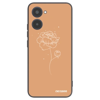 Picasee silikónový čierny obal pre Realme 10 4G - Peonies