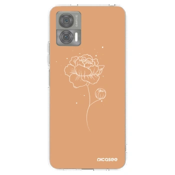 Picasee silikónový prehľadný obal pre Motorola Edge 30 Neo - Peonies