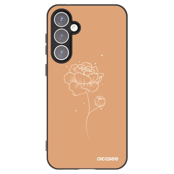 Picasee silikónový čierny obal pre Samsung Galaxy S23 FE S711B - Peonies