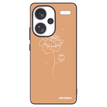 Picasee silikónový čierny obal pre Xiaomi Redmi Note 13 Pro+ 5G - Peonies