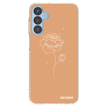 Picasee silikónový prehľadný obal pre Samsung Galaxy A15 A156B 5G - Peonies