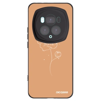 Picasee silikónový čierny obal pre Honor Magic6 Pro - Peonies