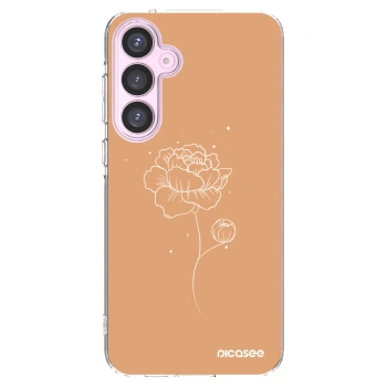 Picasee silikónový prehľadný obal pre Samsung Galaxy A55 5G A556B - Peonies