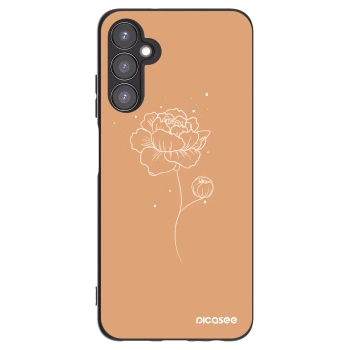 Picasee silikónový čierny obal pre Samsung Galaxy A05s A057G - Peonies