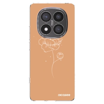 Picasee silikónový prehľadný obal pre Xiaomi Redmi Note 14 Pro+ 5G - Peonies