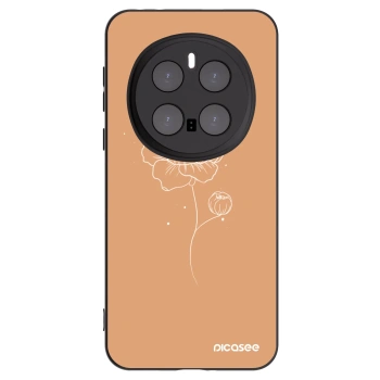 Picasee silikónový čierny obal pre Honor Magic7 Pro 5G - Peonies