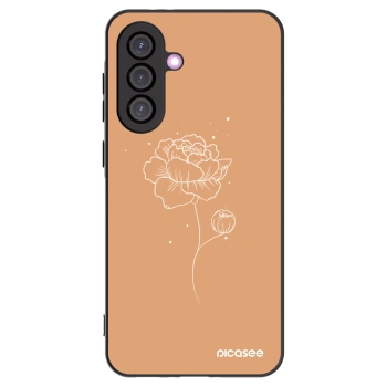 Picasee silikónový čierny obal pre Samsung Galaxy A36 5G - Peonies