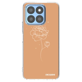 Picasee silikónový prehľadný obal pre Honor X8c - Peonies