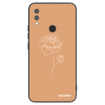 Picasee silikónový čierny obal pre Xiaomi Redmi Note 7 - Peonies