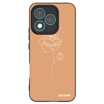 Picasee silikónový čierny obal pre Honor 400 Lite 5G - Peonies