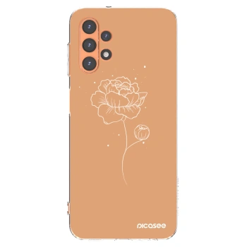 Picasee silikónový prehľadný obal pre Samsung Galaxy A13 5G - Peonies