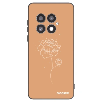 Picasee silikónový čierny obal pre OnePlus 13 5G - Peonies