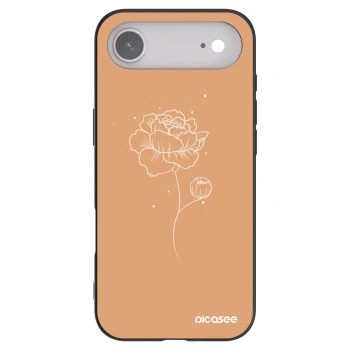 Picasee silikónový čierny obal pre Apple iPhone Air - Peonies