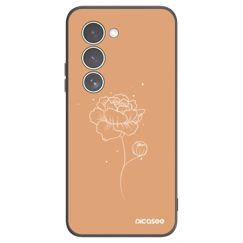 Picasee silikónový čierny obal pre Xiaomi Redmi 15 5G - Peonies