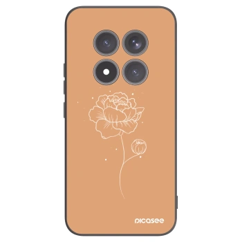 Picasee silikónový čierny obal pre Xiaomi Redmi Note 15 Pro+ - Peonies
