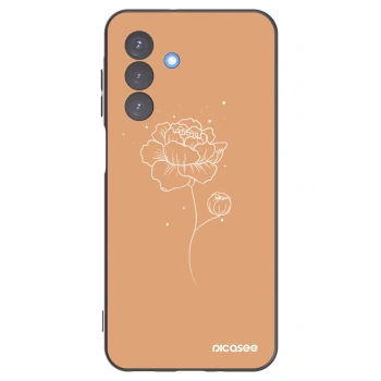 Picasee silikónový čierny obal pre Samsung Galaxy A17 5G - Peonies