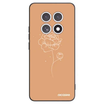 Picasee silikónový čierny obal pre Xiaomi Redmi Note 15 - Peonies