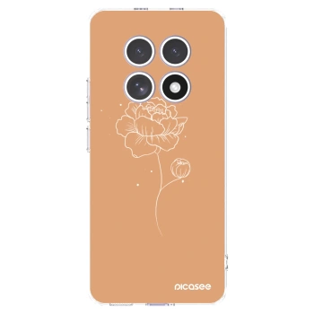 Picasee silikónový prehľadný obal pre Xiaomi Redmi Note 15 - Peonies