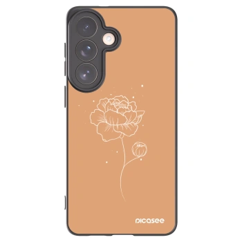 Picasee silikónový čierny obal pre Samsung Galaxy S26+ - Peonies