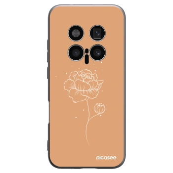 Picasee silikónový čierny obal pre Honor Magic8 Pro 5G - Peonies