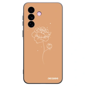 Picasee silikónový čierny obal pre Samsung Galaxy A57 5G - Peonies