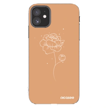 Picasee silikónový prehľadný obal pre Apple iPhone 11 - Peonies