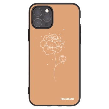 Picasee silikónový čierny obal pre Apple iPhone 11 Pro - Peonies