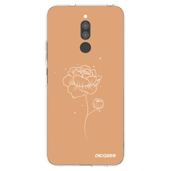 Picasee silikónový prehľadný obal pre Xiaomi Redmi 8 - Peonies