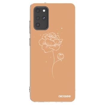 Picasee silikónový prehľadný obal pre Samsung Galaxy S20+ G985F - Peonies