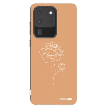 Picasee silikónový prehľadný obal pre Samsung Galaxy S20 Ultra 5G G988F - Peonies