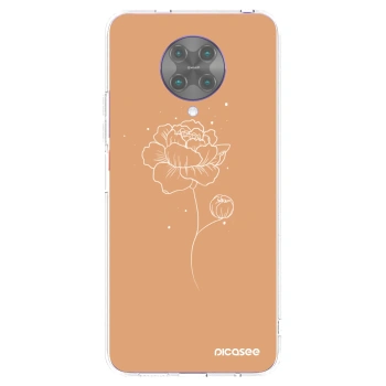 Picasee silikónový prehľadný obal pre Xiaomi Poco F2 Pro - Peonies