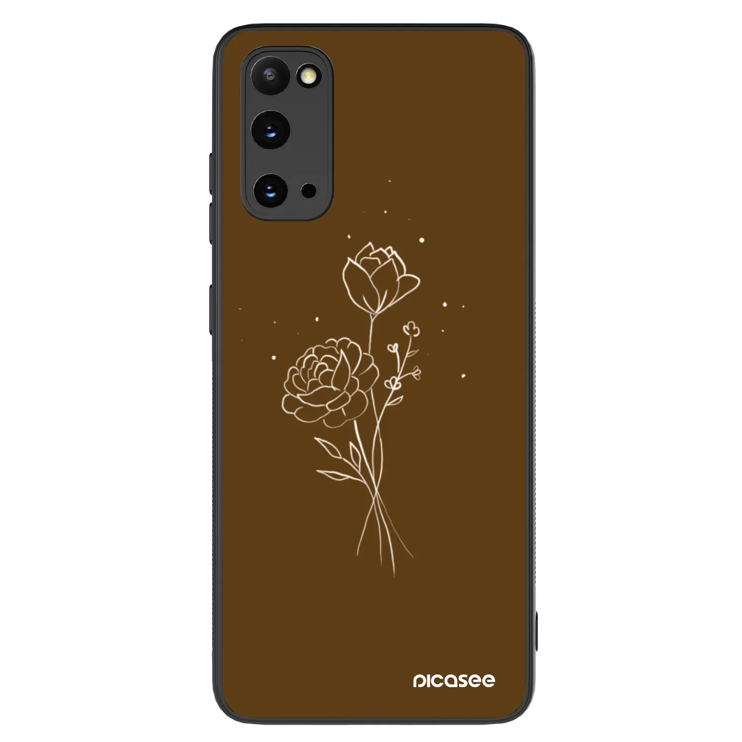 Picasee ULTIMATE CASE pro Samsung Galaxy S20 G980F - Brown flowers