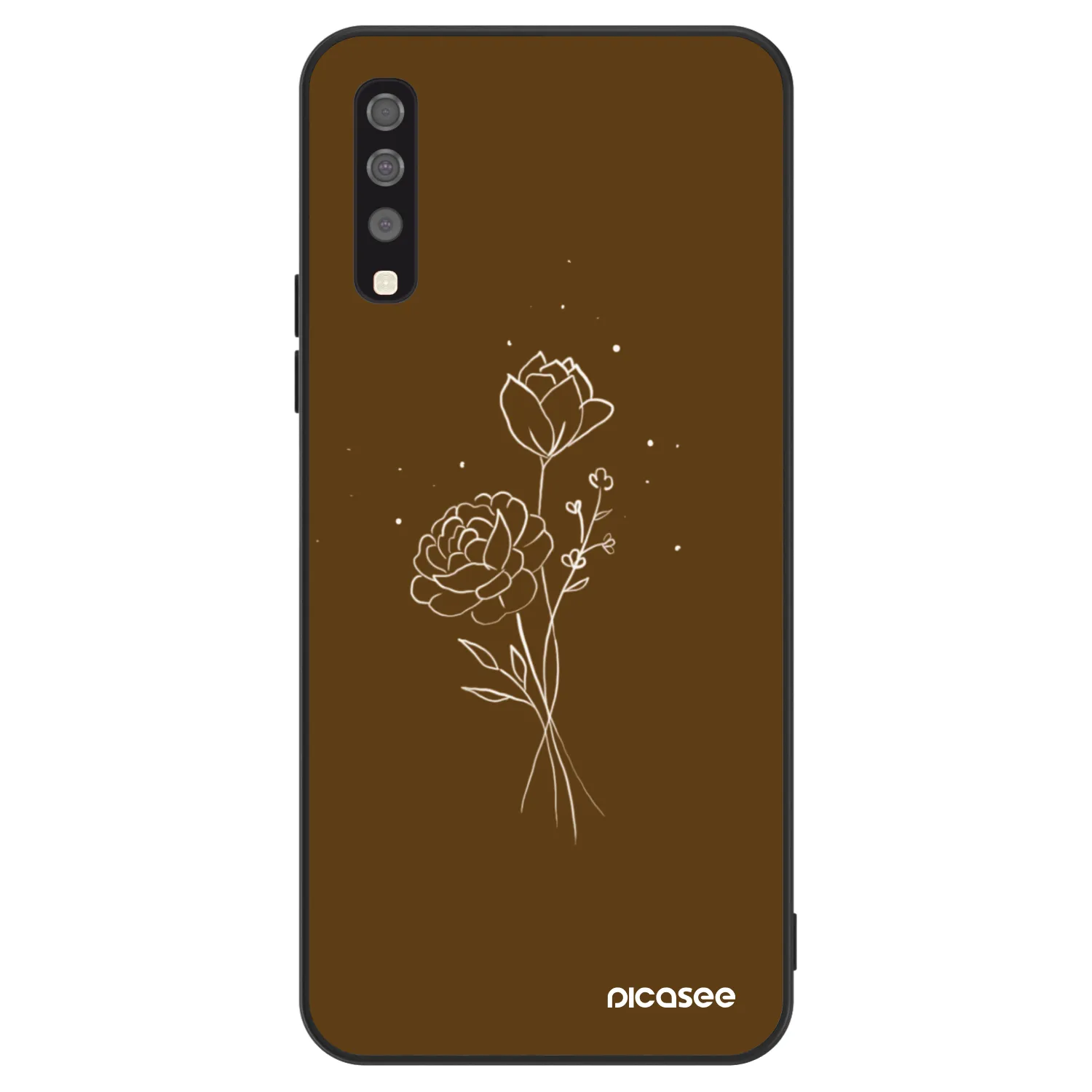 Picasee ULTIMATE CASE pro Samsung Galaxy A70 A705F - Brown flowers