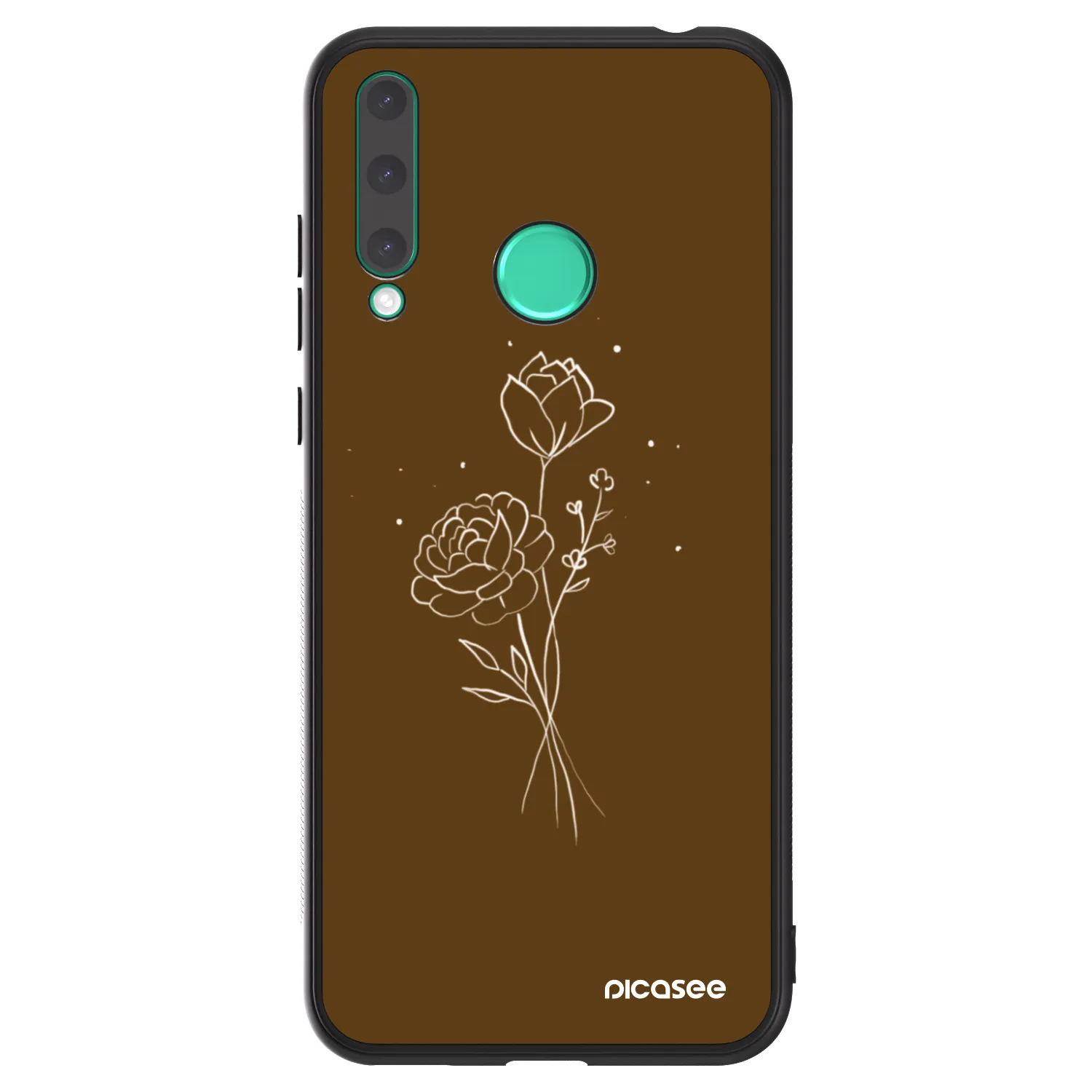 Picasee ULTIMATE CASE pro Honor 20 Lite - Brown flowers